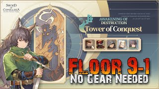 Tower 91  FTP No Gear Clear  Week 11 0710 Sword of Convallaria [upl. by Pontius]