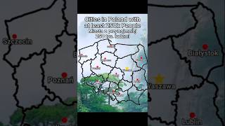 Miasta z przynajmniej 250 tys ludzmi w Polsce Cities in Poland with at least 250k people mapping [upl. by Aicsile]