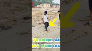 Fencing Training Agility Drills Hurdles cones Exercise beach music shorts workoutmusicgymline [upl. by Eselahs569]