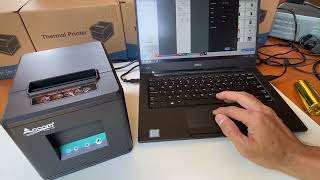 OCOM Thermal Printer OCPP80T 80mm Auto Cutter USB [upl. by Nilra382]