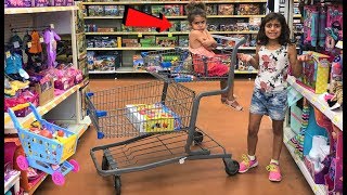 Kids Pretend Play Shopping at Toys store fun children video [upl. by Enelhtak912]