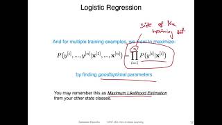 L82 Logistic Regression Loss Function [upl. by Kurman]