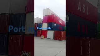 youtube short video international port manila trailer truck container short short video [upl. by Phox]