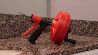 How To Use The RIDGID® POWER SPIN Drain Cleaner [upl. by Ahseuqram]