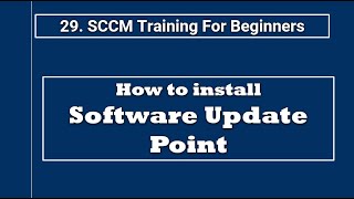 Install SCCM Software Update Point StepbyStep Guide Free Tutorial [upl. by Philender]