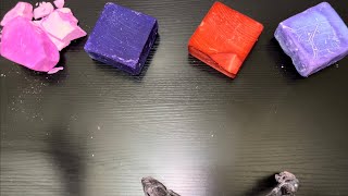 ASMR  Dyed Soft amp Crunchy Gym Chalk Blocks 🩷❤️💜 [upl. by Nattirb]