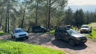 🚗 Dacia Duster Rescues Hyundai Galloper from Slope An OffRoad Adventure 🌄 [upl. by Aynekal]