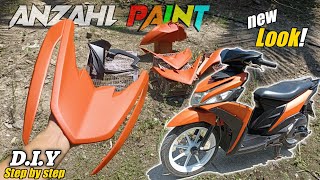 Mio i125 fairings DIY repaint using Anzahl paint quotStep by stepquot  𝘽𝙊𝘽𝙒𝙀𝙍𝙆𝙕 [upl. by Boarer]