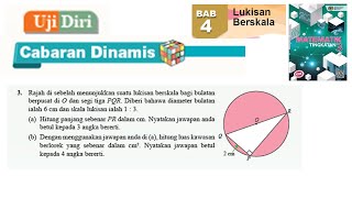 KSSM Matematik Tingkatan 3 Bab 4 lukisan berskala uji diri no3 cabaran dinamis buku teks [upl. by Gennie]