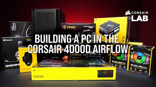 CORSAIR 4000D Airflow PC Build – Ryzen 5950X With RX 6900 XT [upl. by Antony521]