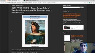 Cesare Borgia the face of white Jesus Death of Tupac Shakur Makaveli [upl. by Llertac649]