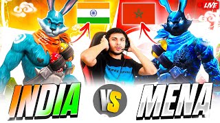 INDIA 🥵 vs MENA 🥶 4 VS 4 AFTER A LONG TIME ON LIVE nonstopgaming free fire live [upl. by Symer]