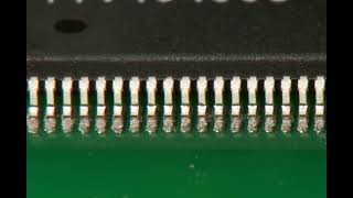 Reflow soldering of QFP leads  Surface Mount Process [upl. by Cromwell]