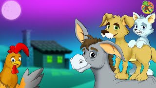 Bremen Town Musicians  KONDOSAN English Fairy Tales amp Bedtime Stories for Kids  Cartoon  HD 4K [upl. by Agretha131]