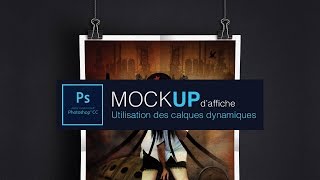 TUTO COMMENT CRÉER UN MOCKUP DAFFICHE DANS PHOTOSHOP [upl. by Klehm]