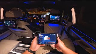 2022 BMW 7 Series 750i indepth Walkaround POV Drive [upl. by Natanoj]