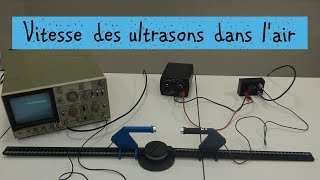 Mesure de la vitesse des ultrasons  Lycée  TP PhysiqueChimie [upl. by Gabrielson]