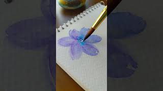 Flower 🌺 painting art diy drawing painting viralvideo shorts [upl. by Nnylidnarb]