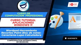 Curso Computacion Wordpad Herramienta Recortes Paint Bloc de notas Caracteres Lupa Calculadora [upl. by Deanne761]