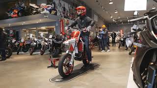 Supermoto Stunt Bike  Honda CRF 450 Reveal [upl. by Brittni]