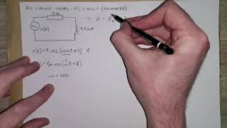 RL series circuit impedance calculations sine wave formula [upl. by Armin]