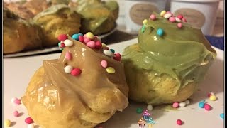 PROFITEROLES FACILI ALLA CREMA DI NOCCIOLA E PISTACCHIO [upl. by Yrffej]