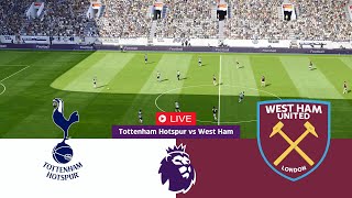 LIVE Tottenham Hotspurs vs West Ham United Premier League 2425 Full Match  Video Game Simulation [upl. by Marji]