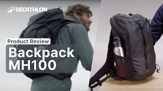 PRODUCT REVIEW  The Backpack MH100  DecathlonQUECHUA [upl. by Angelico179]