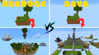 2 Equipos de Subs Compiten por el Mejor Skyblock  JAVA VS BEDROCK [upl. by Isoais675]