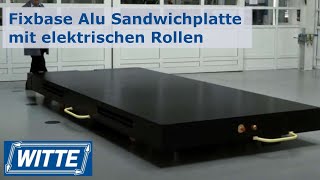 Fixbase Alu Sandwichplatte mit elektrischen Rollen  Rollenplatten [upl. by Adlev623]