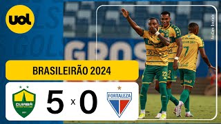 Cuiabá 5 X 0 Fortaleza Campeonato Brasileiro 2024 Veja os Gols [upl. by Wenonah]