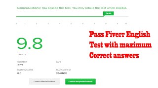 Fiverr English test Question answer  November 30 2021 [upl. by Ilecara]