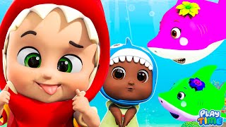 Baby Shark Doo Doo Family  Bus Go Round and Round  Nursery Rhymes  Song for Kids [upl. by Rolandson87]