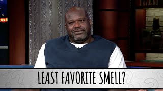 Shaquille ONeal Takes The Colbert Questionert [upl. by Eadnus]