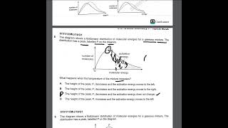 A levels Chemistry P1 Reaction kinetics Topical Solution I 9701 [upl. by Ailesor]