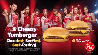 Jollibee Cheesy Yumburger Cheesiest Beefiest BestTasting [upl. by Nerval410]