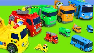 Tayo El Pequeño Autobús juguetes  Excavadora  Tayo the Little Bus Friends Toys cars for kids [upl. by Ahsotal]