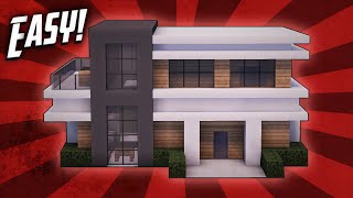 Minecraft How To Build A Suburban Mansion House Tutorial 4 [upl. by Vyky]