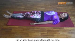 Yoga for busy moms Corpse pose Savasana [upl. by Verner]