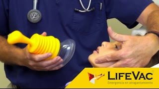 LifeVac emergencia en atragantamiento demostración médica [upl. by Sager]