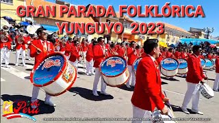 MI PERU GRAN PARADA FOLKLÓRICA 2023 FEST SAN FRANCISCO DE BORJA MORENADA FRONTERIZOS YUNGUYO PUNO [upl. by Lubin685]