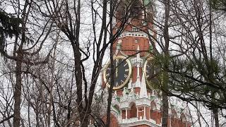 Noon time bells at the Kremlin in Moscow Russia [upl. by Chapnick]