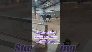 Stasia riding Seven the Horse at Ot Therapy [upl. by Forrest]