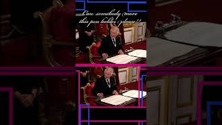 🤣FUNNY MOMENT KING CHARLES III Proclamation CAN SOMEBODY MOVE THIS PEN HOLDER PLEASE [upl. by Quennie623]