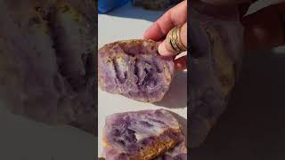 BEAUTIFUL SLABS Opalized fluorite crystals rockhounders fypyoutube [upl. by Cacilia]