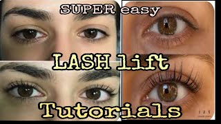 LASH LIFT TUTORIALS EYELASH PERMING TUTORIALS [upl. by Aikit]