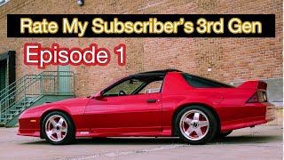 Episode 1 Rate my subscriber’s 3rd gen Camaro and Firebird [upl. by Saxet]