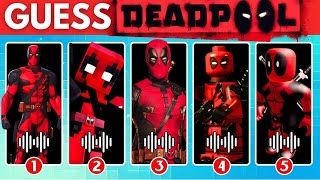 Guess Deadpool Dance And Song by Their Voice  All Deadpool Variants Ultimate Deadpool Quiz [upl. by Beller902]