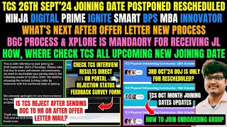 TCS 10 IMP UPDATES INTERVIEW RESULT NEW DOJ IN OCT MTOP ACCESS BGC PROCESS ILP XPLORE TRAINING [upl. by Eeltrebor700]