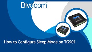 How to Configure Sleep Mode on TG501 [upl. by Ticon]